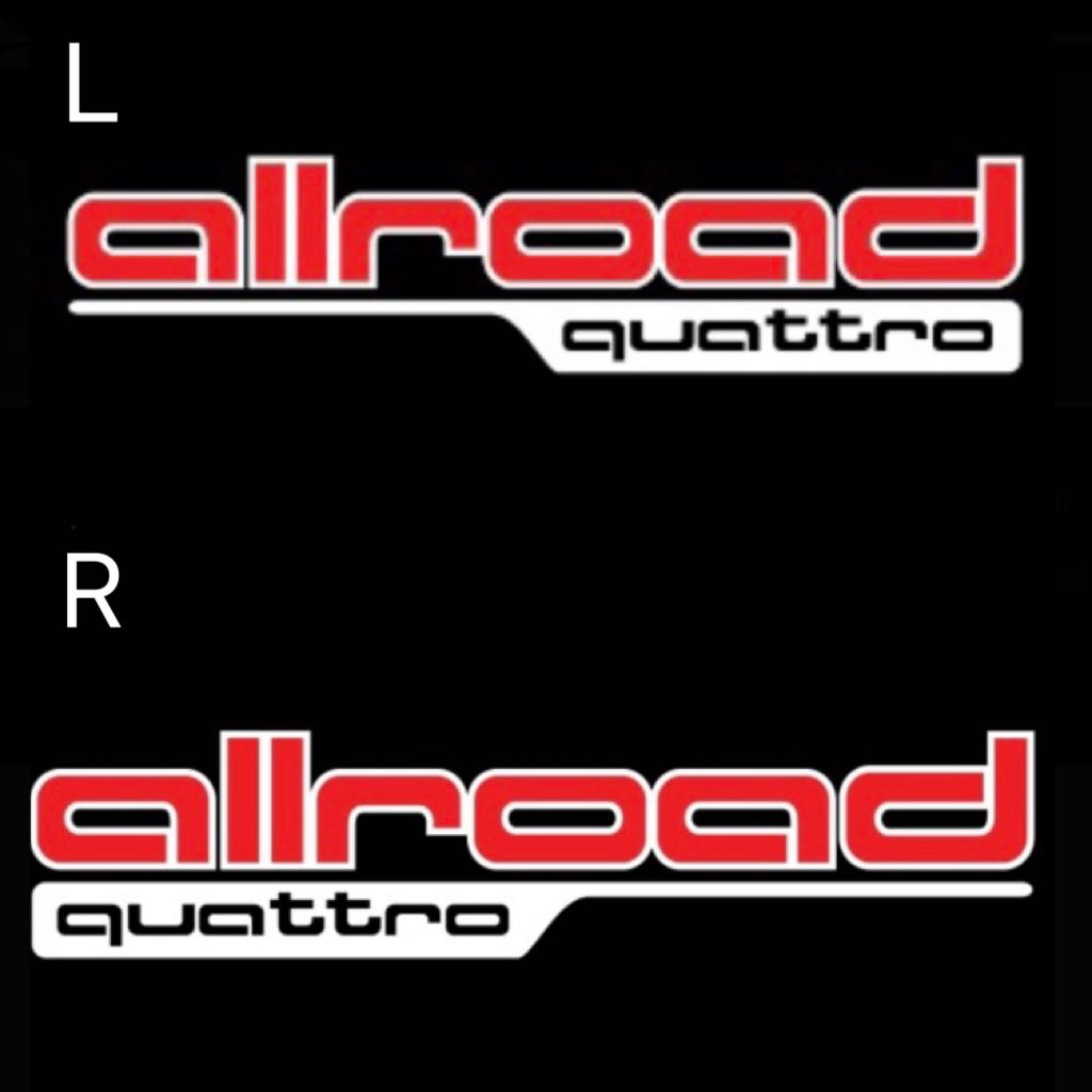 LUCI PROJECTOT LOGO AUDI Nr.297 (quantità 1 = 2 Pellicole Logo / 2 luci porta）