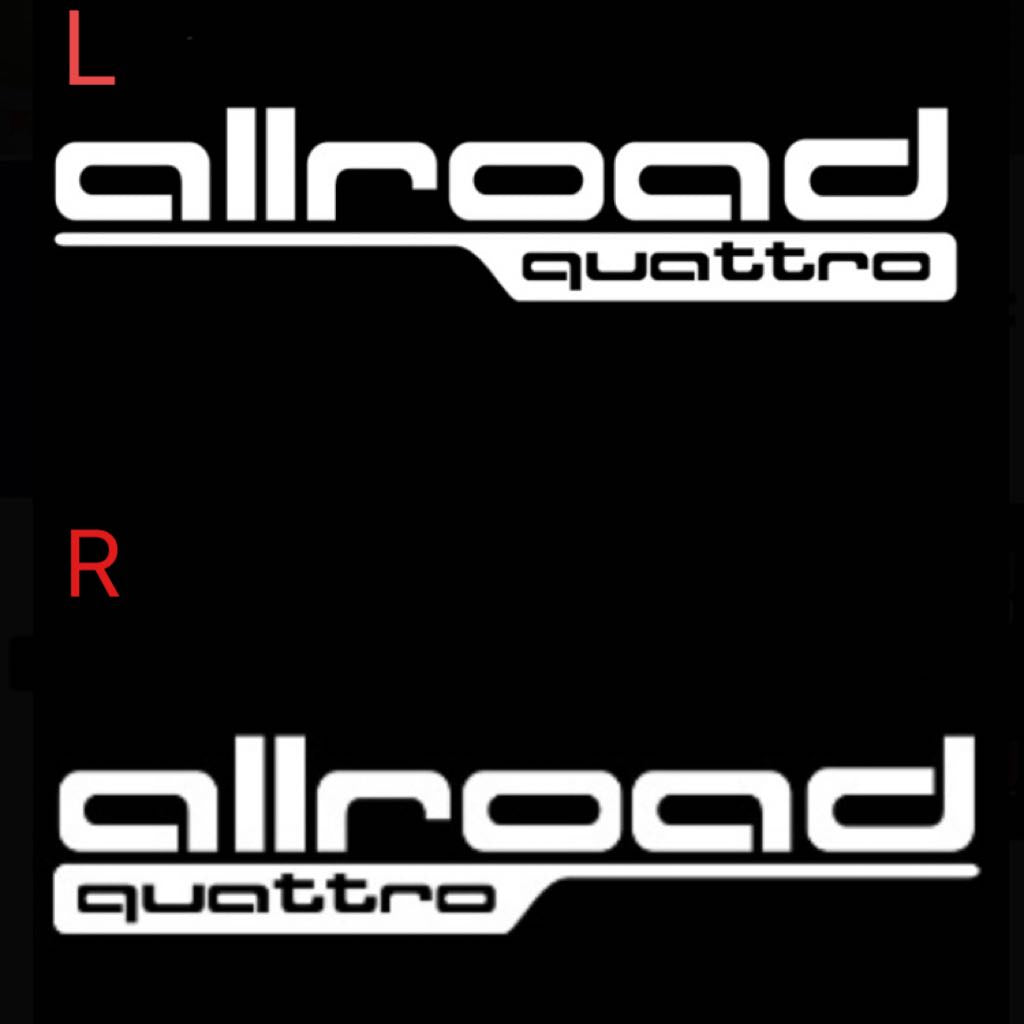 LUCI PROIETTORI LOGO AUDI Nr.160 (quantità 1 = 2 Pellicole Logo / 2 luci porta)