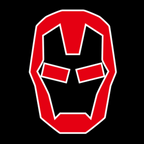 Iron Man Logo Nr.214 (quantité 1 = 2 Logo Films /2 feux de porte)