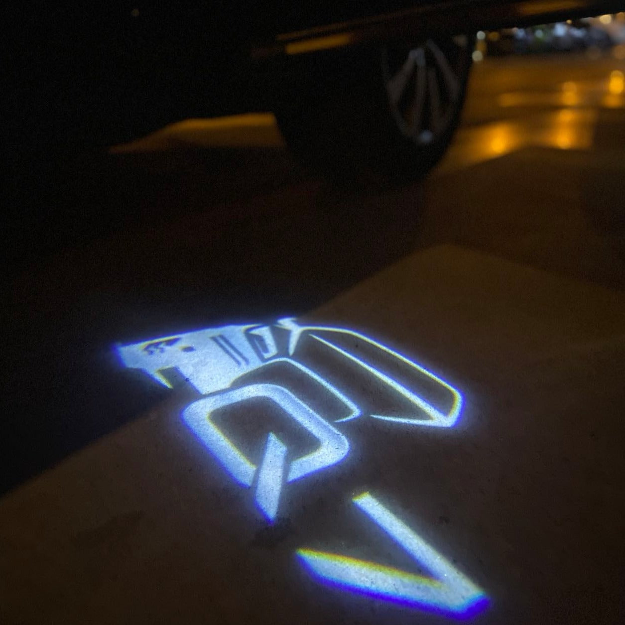 AUDI LOGO PROJECTOT LIGHTS Nr.19 (Menge 1 = 2 Logo Folien /2 Türleuchten)