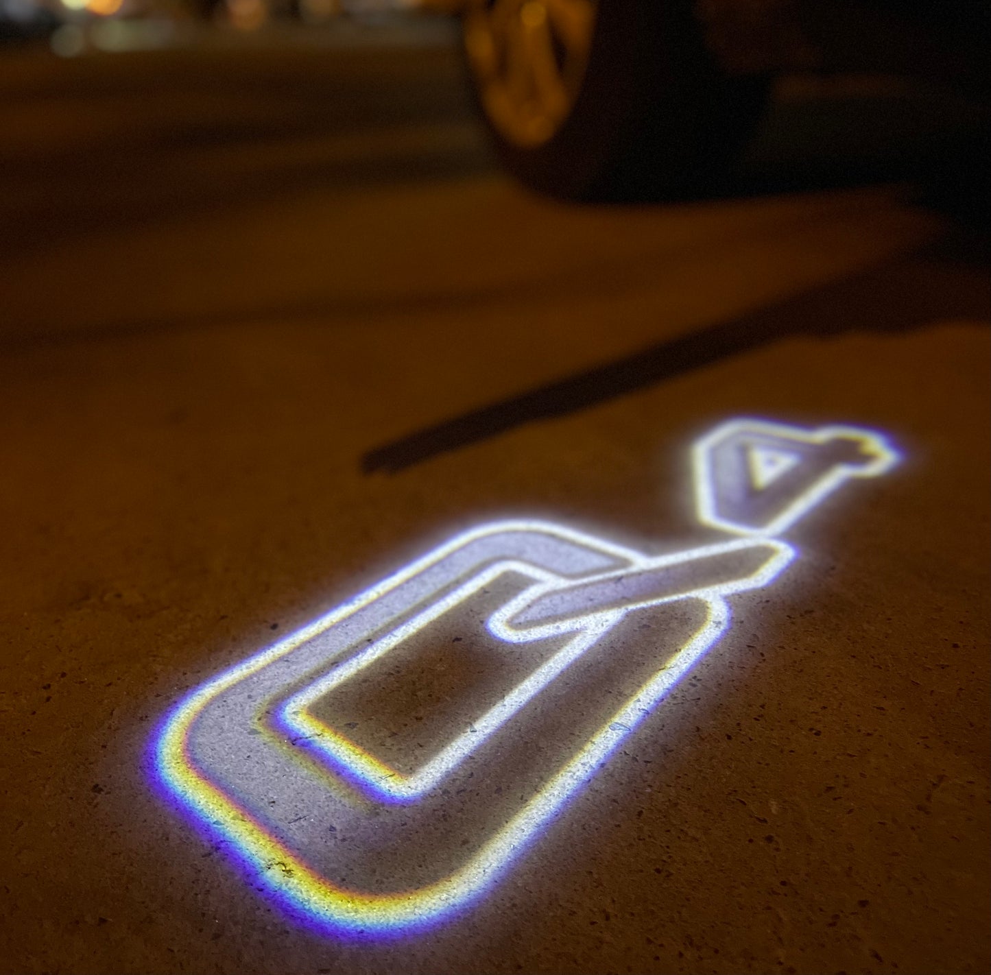 AUDI LOGO PROJECTOT LIGHTS Nr.19 (Menge 1 = 2 Logo Folien /2 Türleuchten)