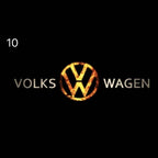 Volkswagen Door lights Logo Nr. 06 (quantità 1 = 2 pellicole logo / 2 luci porta)