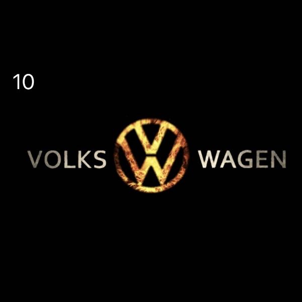 Volkswagen Door lights Logo Nr. 06 (quantità 1 = 2 pellicole logo / 2 luci porta)