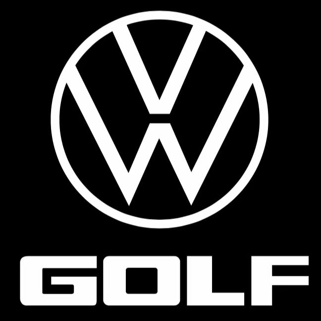 Volkswagen Door lights GOLF Logo  Nr. 0202(quantity 1 = 2 Logo Films /2 door lights）