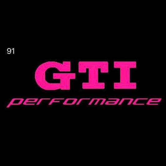 Volkswagen Door lights  GTI PERFORMANCE Logo  Nr. 18  ( quantity 1 = 2 Logo film / 2 door lights)