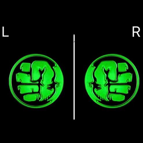 HULK Logo Nr.212 (Menge 1 = 2 Logofolien /2 Türleuchten)