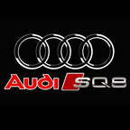 AUDI LOGO PROJECTOT LIGHTS Nr.255 (Menge 1 = 2 Logofolien /2 Türleuchten)