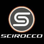 Volkswagen Türleuchten SCIROCCO Logo Nr. 87 (Anzahl 1 = 2 Logo-Folien / 2 Türleuchten）