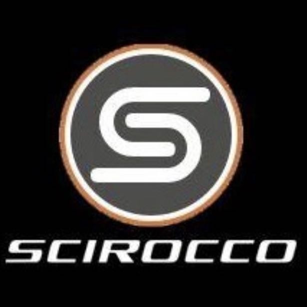 Volkswagen Türleuchten SCIROCCO Logo Nr. 87 (Anzahl 1 = 2 Logo-Folien / 2 Türleuchten）