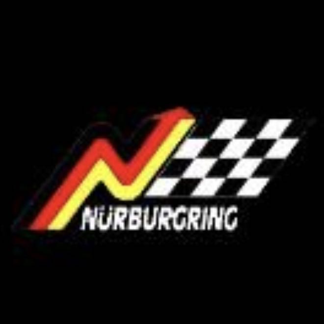 Nürburgring Logo door lights Nr.249  (quantity 1 = 2 Logo Films /2 door lights）Automobile Racing & Culture