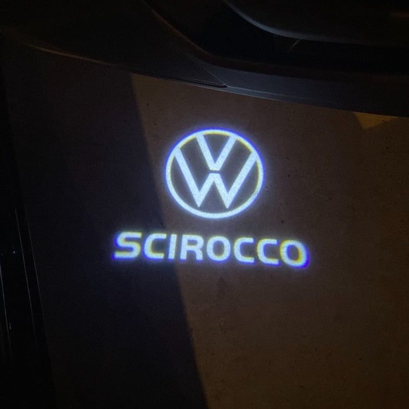 Volkswagen Door lights SCIROCCO  Logo  Nr. 0203 (quantity 1 = 2 Logo Films /2 door lights）
