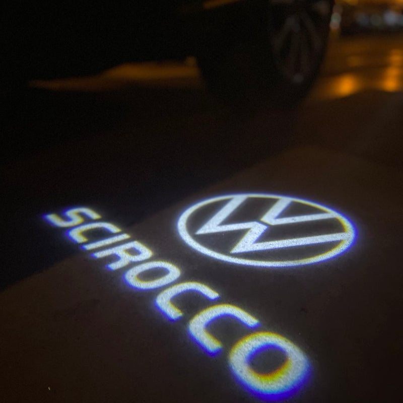Volkswagen Door lights SCIROCCO  Logo  Nr. 0203 (quantity 1 = 2 Logo Films /2 door lights）