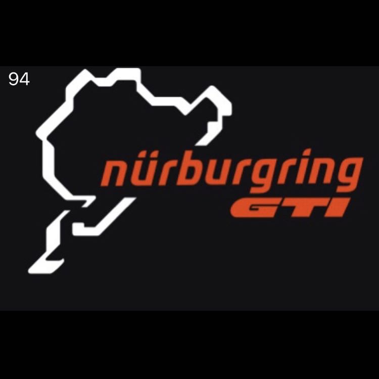 فولكس واجن باب أضواء GTI NÜRBURGRING الشعار رقم 67 (كمية 1 = 2 شعار الأفلام / 2 من قبل الأضواء)