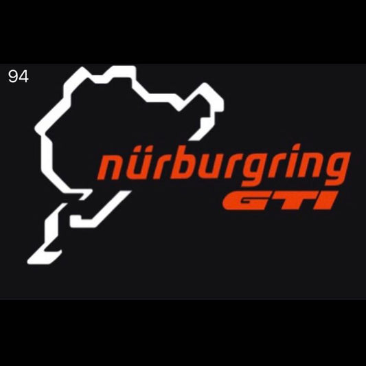 فولكس واجن باب أضواء GTI NÜRBURGRING الشعار رقم 67 (كمية 1 = 2 شعار الأفلام / 2 من قبل الأضواء)