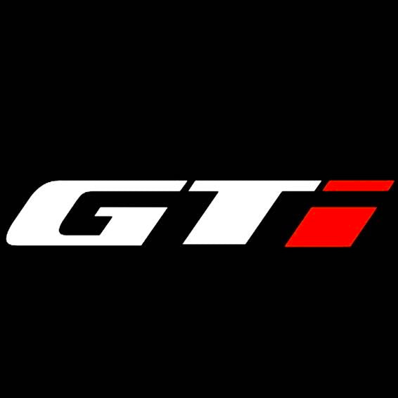 Volkswagen Türleuchten GTI Logo Nr. 47 (Menge 1 = 2 Logofolien /2 Türleuchten)