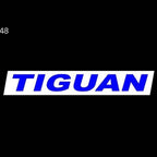 Volkswagen Door allume TIGUAN Logo n ° 25 ( quantité 1 = 2 Logo film / 2 par les lumières)