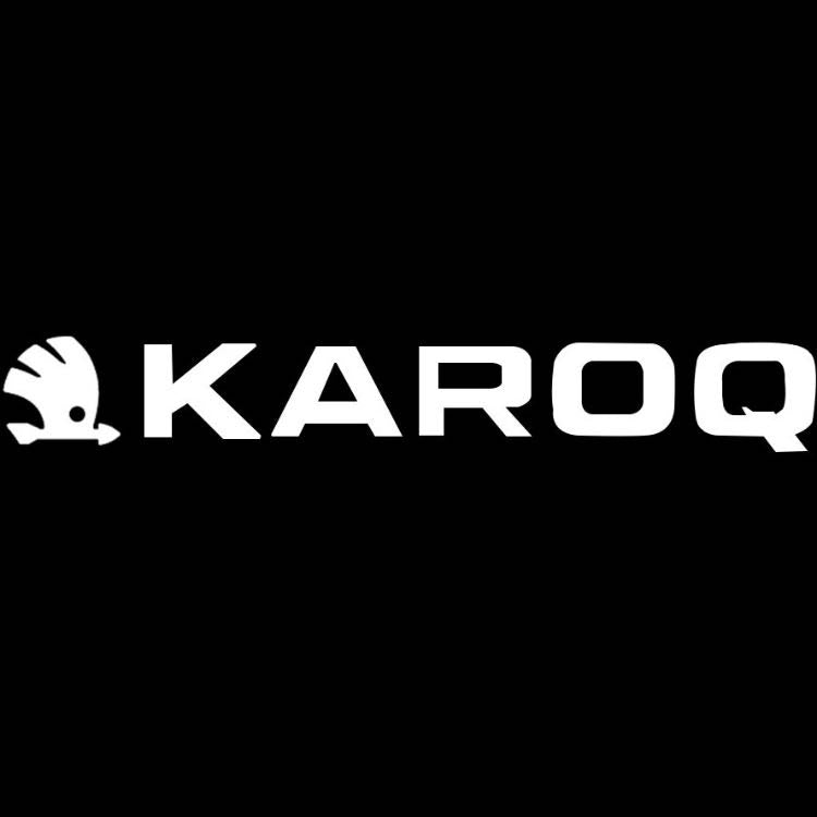 SKODA KAROQ LOGO أضواء Nr.114 (كمية 1 = 2 شعار فيلم / 2 أضواء الباب)