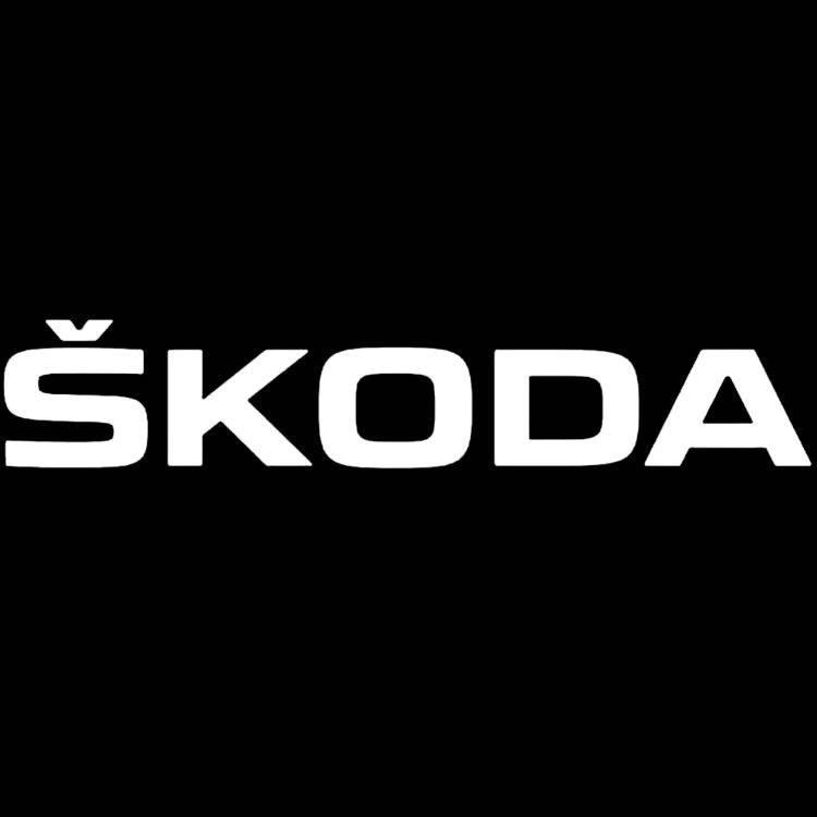 SKODA LOGO PROJECTOT LIGHTS Nr.89 (Menge 1 = 2 Logo Film / 2 Türleuchten)