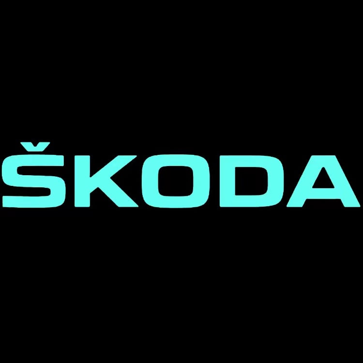 SKODA LOGO PROJECTOR LIGHTS Nr.39 (الكمية 1 = 2 شعار فيلم / 2 مصباح باب)