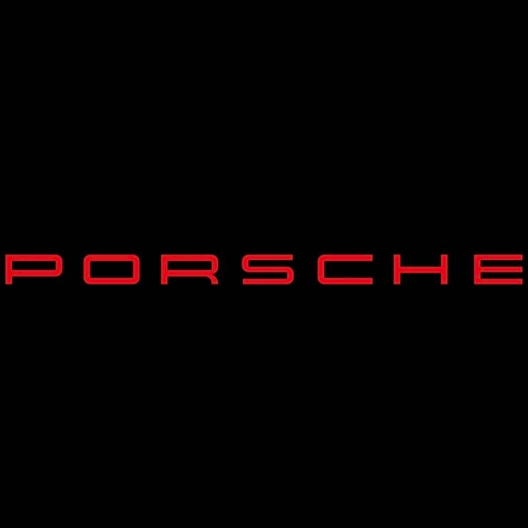 PORSCHE Original LOGO PROJECT LIGHTS Nr.31 (quantità 1= 2 Logo Film / 2 porte luci)