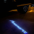 PORSCHE Panamera LOGO PROJECTOT LIGHTS Nr.35 (cantidad 1 = 2 logo película / 2 luces de puerta)