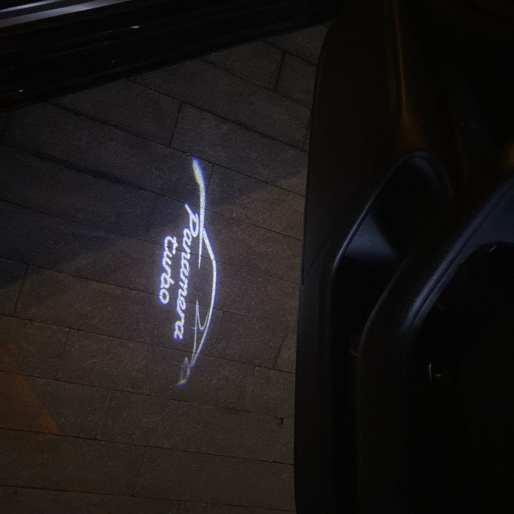 PORSCHE LOGO PROJECTOT LIGHTS Nr.84 (quantità 1 = 2 Logo Film / 2 luci porta)