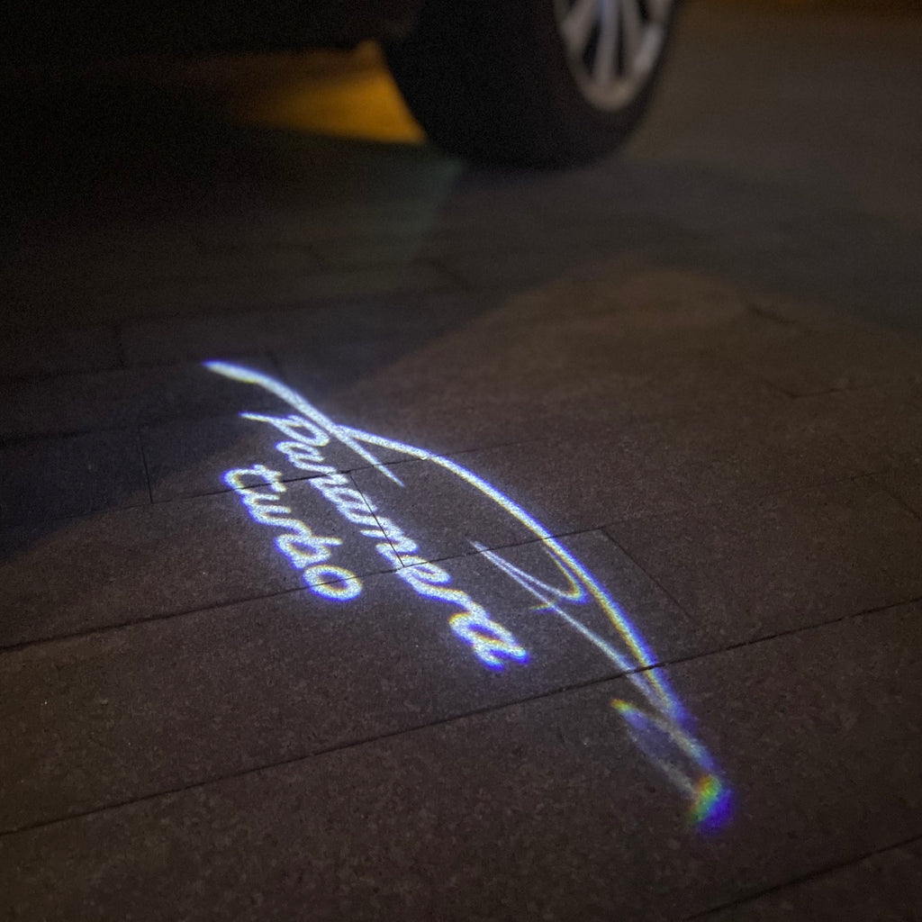 PORSCHE LOGO PROJECTOT LIGHTS Nr.84 (quantità 1 = 2 Logo Film / 2 luci porta)