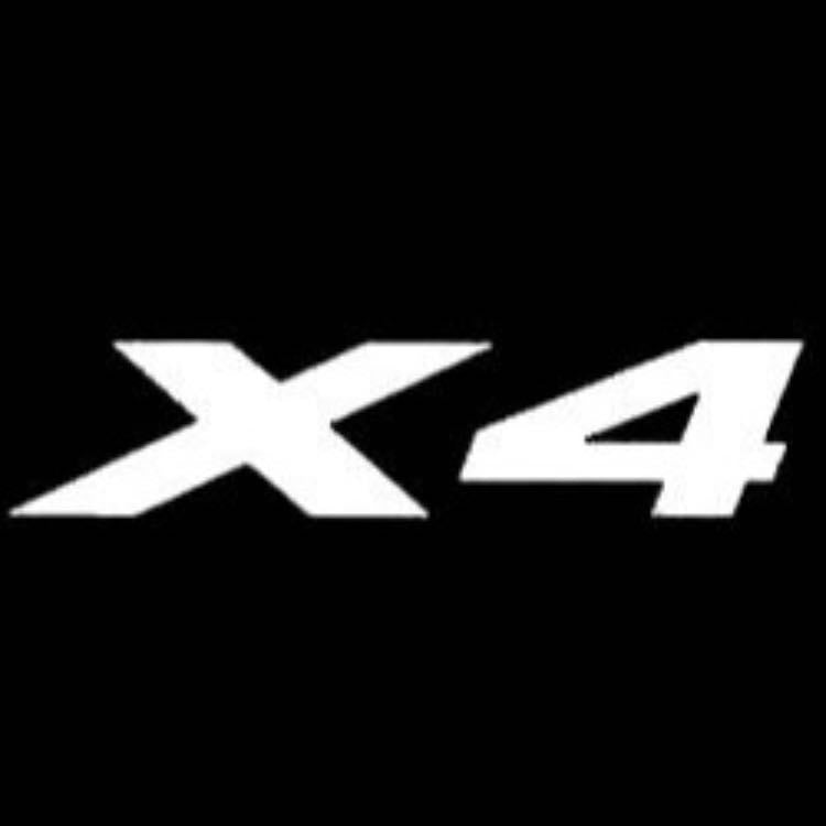 BMW X4 LOGO PROJECTOT LIGHTS Nr.26 (quantità 1 = 1 set / 2 porte luci)