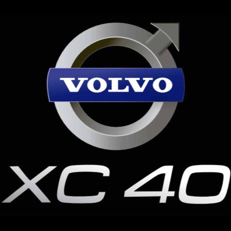 LAMPES DE PROJECTEUR AVEC LOGO Volvo XC40 Nr.31 (quantité 1 = 2 Film Logo / 2 feux de porte)