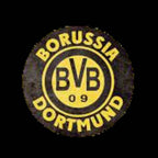 Football CLUB  BVB DORTMUND  Logo door lights Nr.235  (quantity 1 = 2 Logo Films /2 door lights）