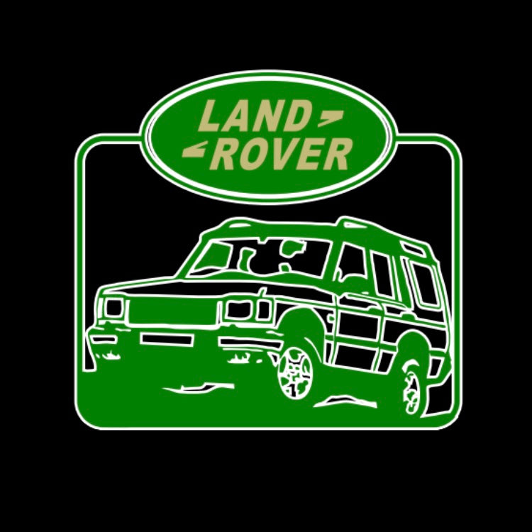Land Rover LOGO PROJECROTR LIGHTS Nr.04 (الكمية 1 = 1 مجموعة / 2 أضواء باب)