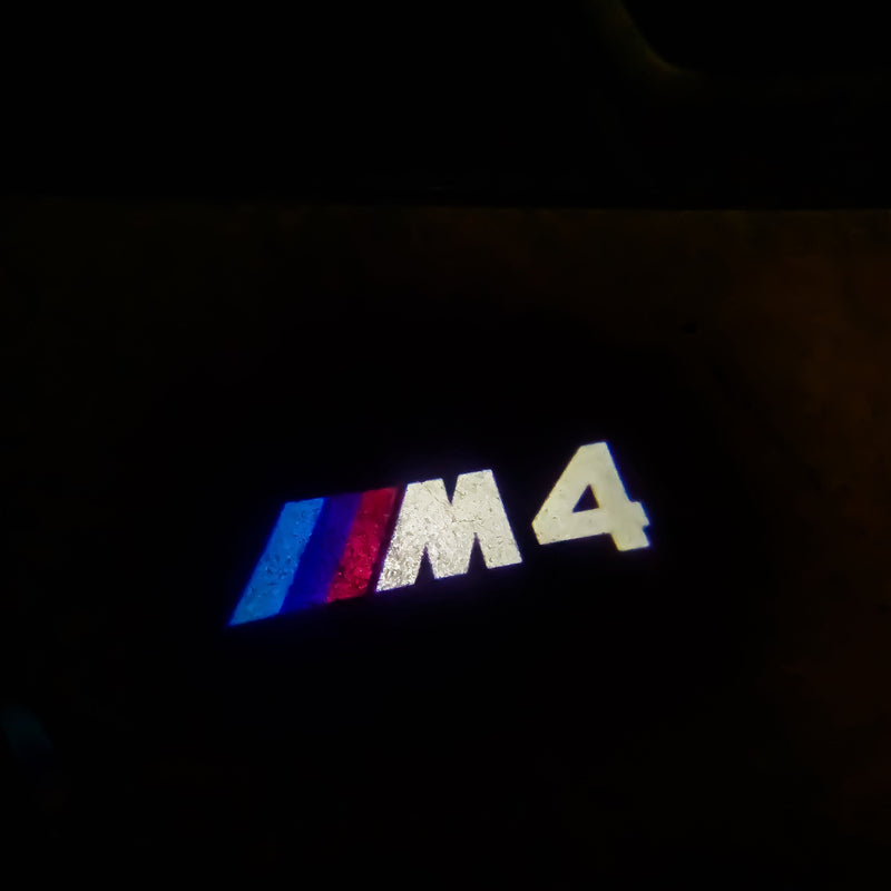 BMW  M4  LOGO PROJECTOT LIGHTS Nr.6024 (quantity 1 = 1 sets/2 door lights)