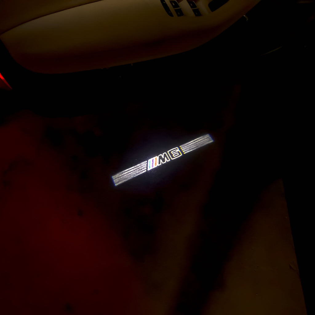 BMW M6 LOGO PROJECTOT LIGHTS Nr.04 (quantité 1 = 1 ensemble/2 feux de porte)