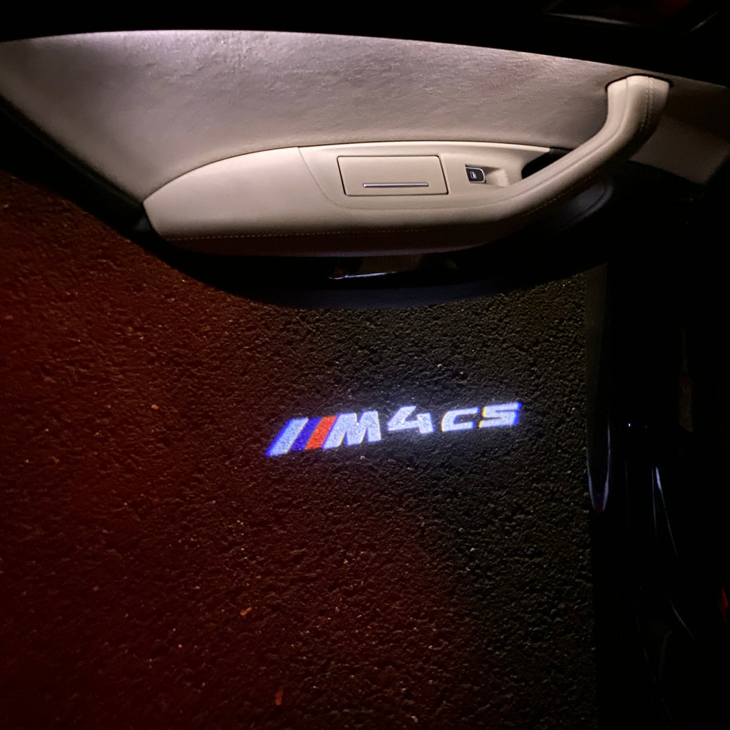 LUCES DE PROYECTOR DEL LOGOTIPO BMW M3 Nr.24 (cantidad 1 = 1 juegos / 2 luces de puerta)