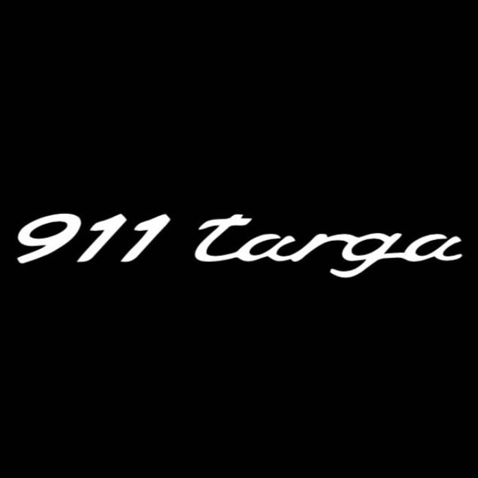 PORSCHE  TARGA LOGO PROJECTOT LIGHTS Nr.8068 (quantity  1 =  2 Logo Film /  2 door lights)