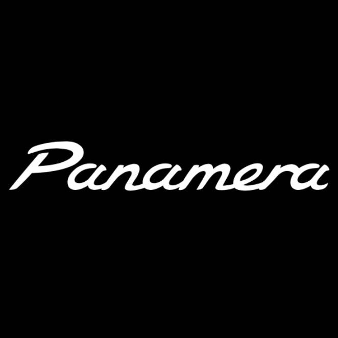 PORSCHE Panamera LOGO PROJECTOT LIGHTS Nr.8084 (quantity  1 =  2 Logo Film /  2 door lights)