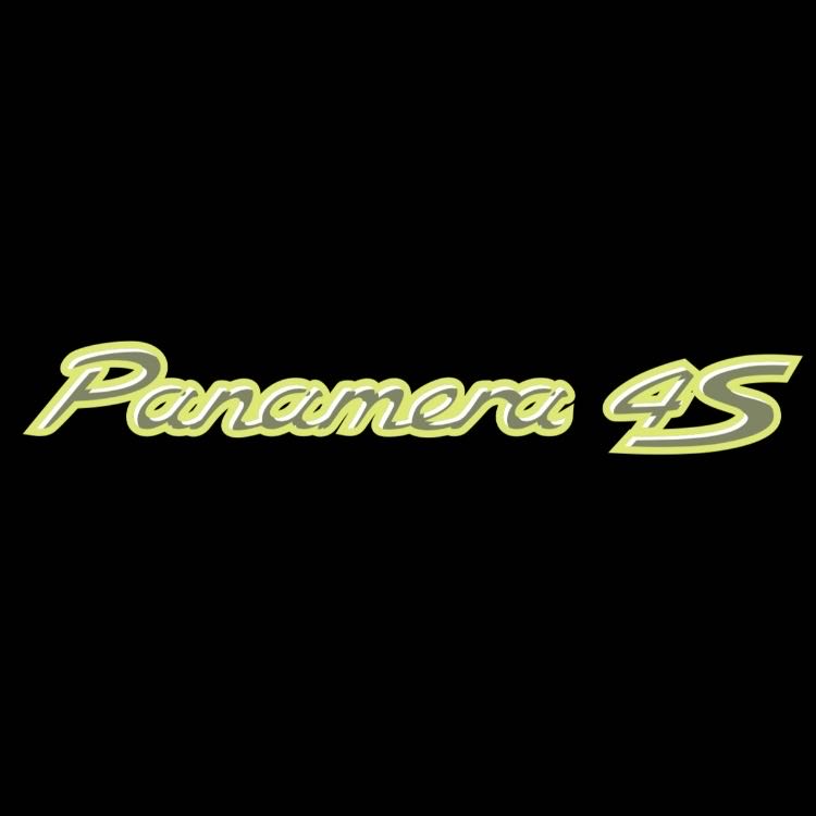 PORSCHE Panamera LOGO PROJECTOT LIGHTS Nr.8085 (quantity  1 =  2 Logo Film /  2 door lights)