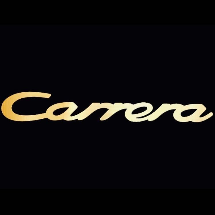 PORSCHE Carrera  LOGO PROJECTOT LIGHTS Nr.33 (quantity  1 =  2 Logo Film /  2 door lights)