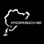 PORSCHE Nürburgring LOGO PROJECTOT LIGHTS Nr.8044 (quantity  1 =  2 Logo Film /  2 door lights)