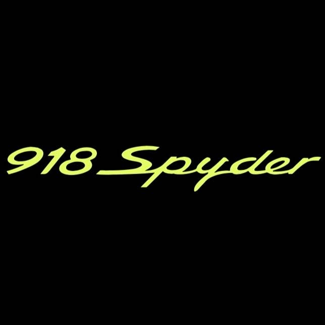 PORSCHE SPYDER 918  LOGO PROJECTOT LIGHTS Nr.44 (quantity  1 =  2 Logo Film /  2 door lights)