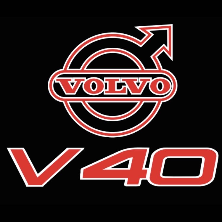 Volvo V 40 LOGO PROJECROTR LIGHTS Nr.92 (quantity  1 =  2 Logo Film /  2 door lights)