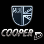 PROJECTEUR MINI COOPER D LOGO N ° 39 (quantité 1 = 2 Film Logo / 2 lumières de porte)