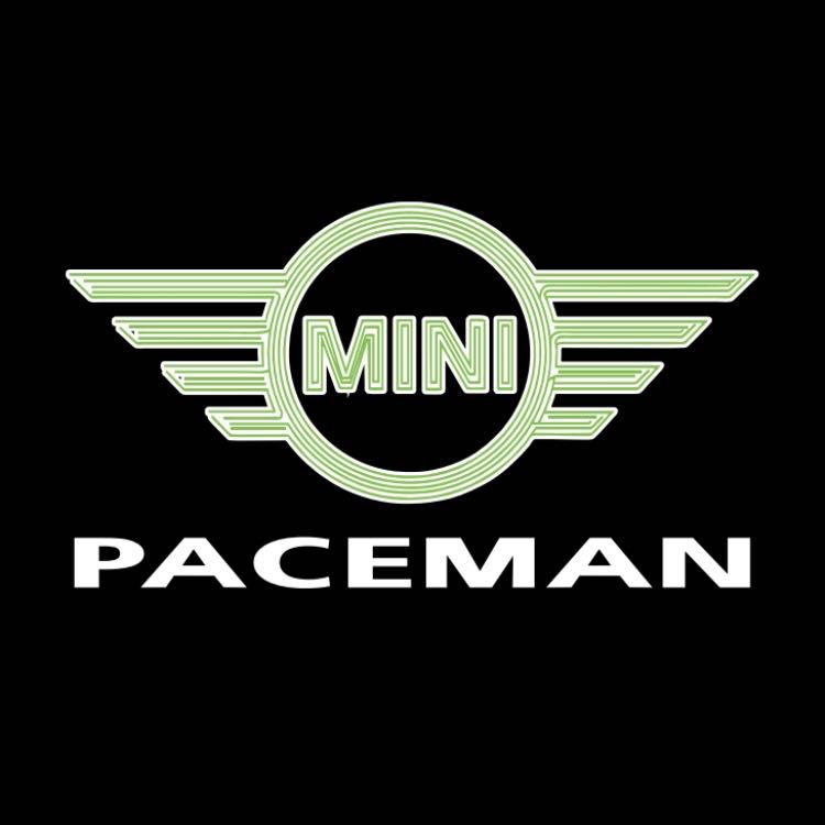 MINI PACEMAN LOGO PROJECROTR LIGHTS Nr.132 (Menge 1 = 2 Logo Film / 2 Türleuchten)