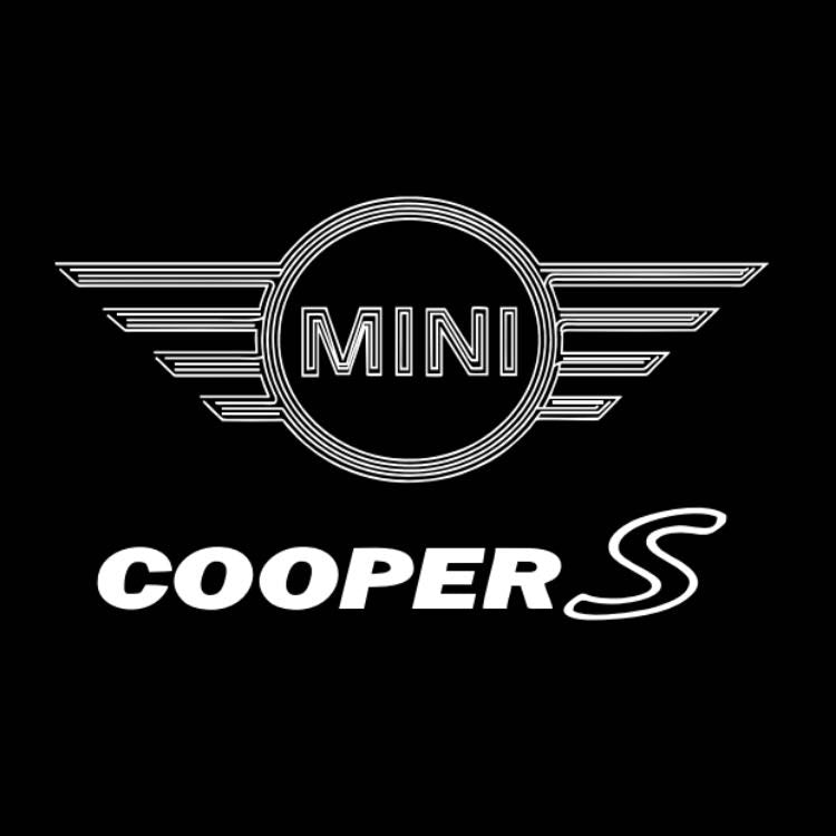 MINI COOPER S LOGO PROJECROTR LIGHTS Nr.27 (Menge 1 = 2 Logo Film / 2 Türleuchten)