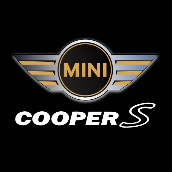 MINI COOPER S  LOGO PROJECROTR LIGHTS Nr.96 (quantity  1 =  2 Logo Film /  2 door lights)
