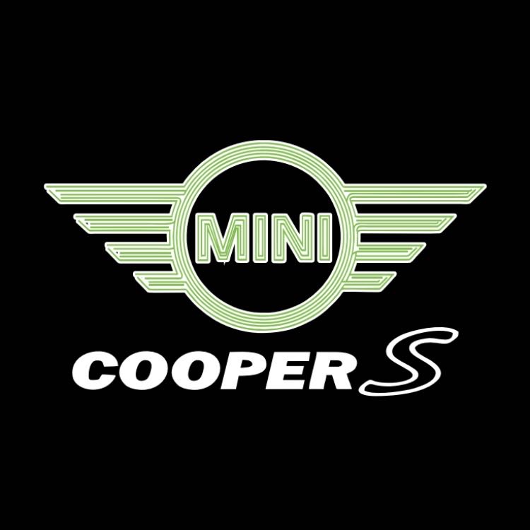 MINI COOPER S  LOGO PROJECROTR LIGHTS Nr.134 (quantity  1 =  2 Logo Film /  2 door lights)