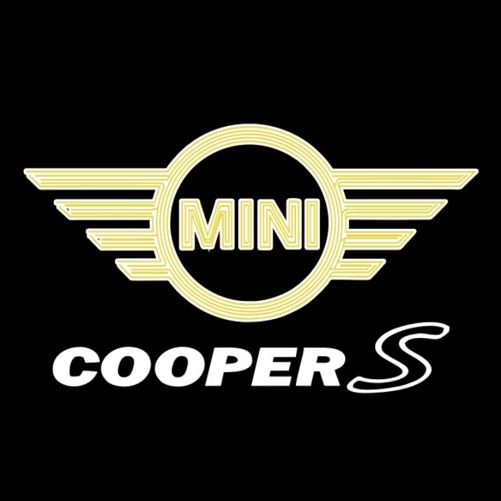 MINI COOPER S  LOGO PROJECROTR LIGHTS Nr.139 (quantity  1 =  2 Logo Film /  2 door lights)