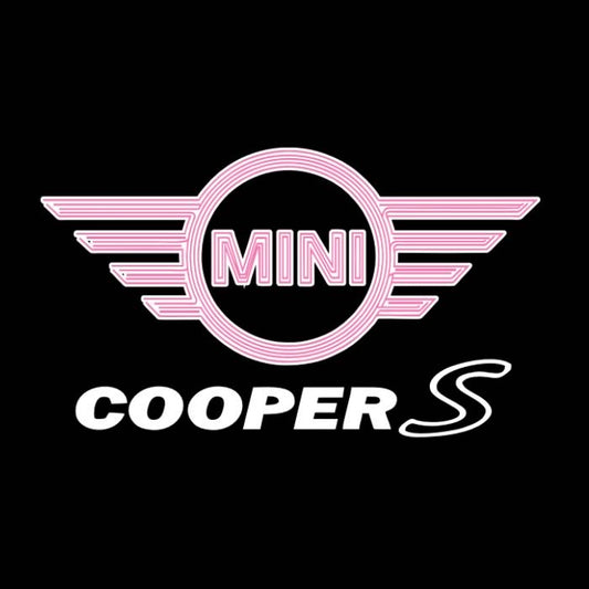 MINI COOPER S LOGO PROJECROTR LUCES Nr.125 (cantidad 1 = 2 Película de logotipo / 2 luces de puerta)