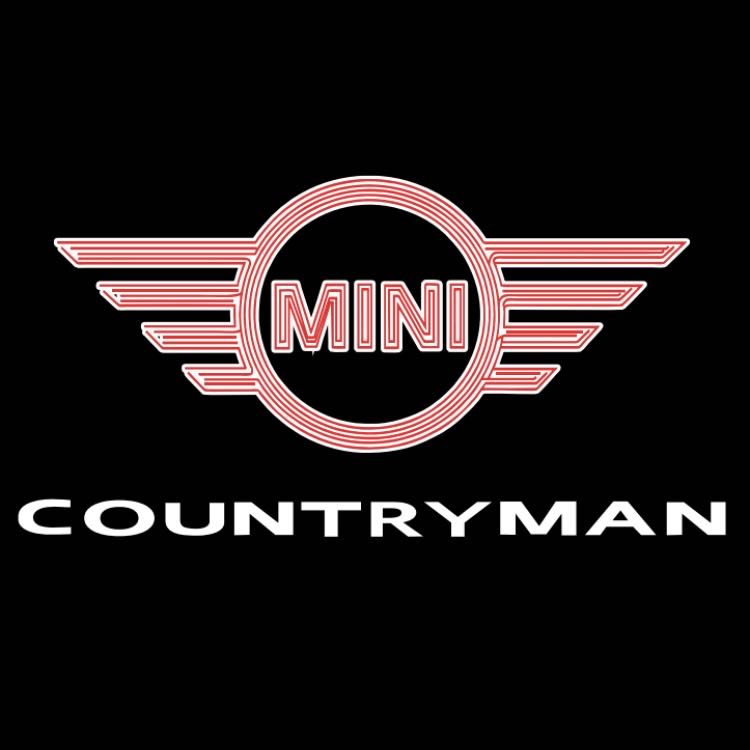 MINI COUNTRYMAN LOGO PROJECROTR LIGHTS Nr.128 (quantità 1 = 2 Logo Film / 2 luci porta)