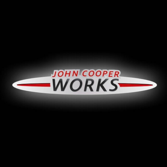 JOHN COOPER WORKS LOGO PROJECROTR LIGHTS Nr.94 (quantité 1 = 2 Logo Film / 2 portes lumières)